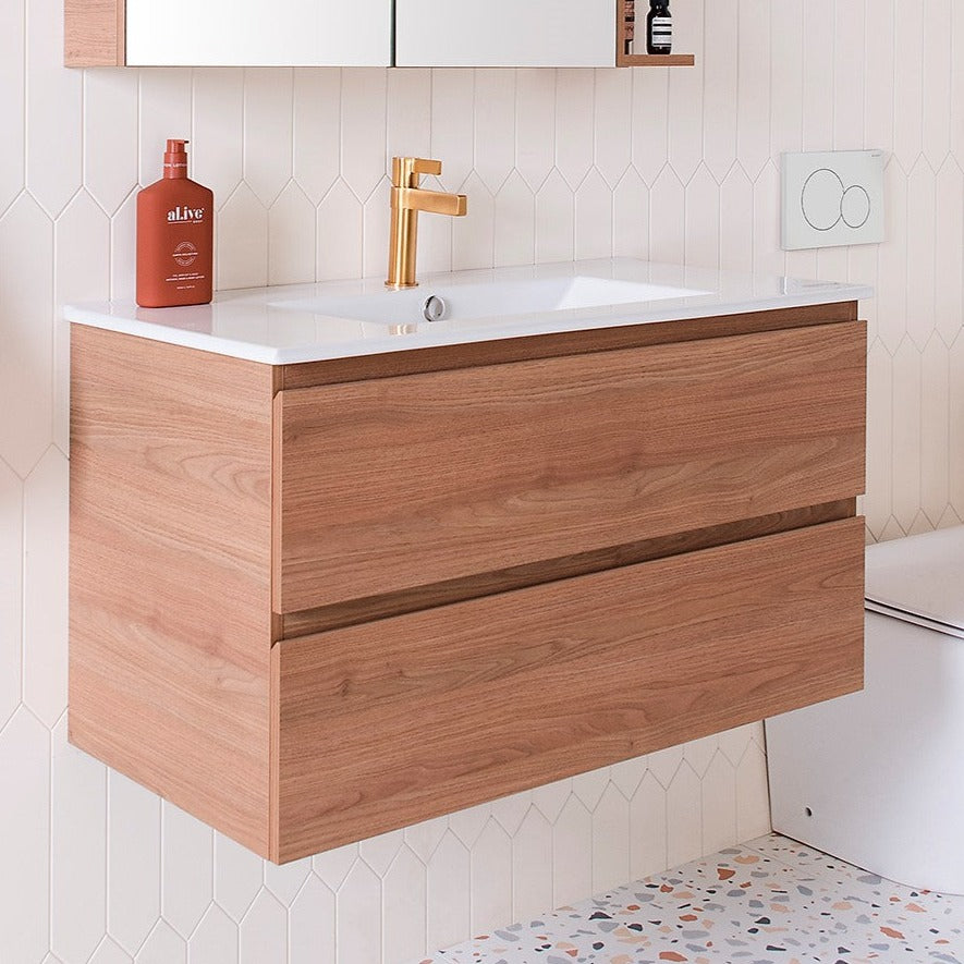 ADP Glacier Ceramic All-Drawer Twin Wall Hung Vanity - Wellsons