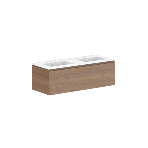 ADP Glacier All Door Slim Vanity With Ceramic Top - Lite