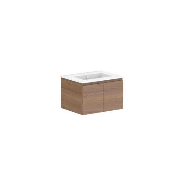 ADP Glacier All Door Slim Vanity With Ceramic Top - Lite