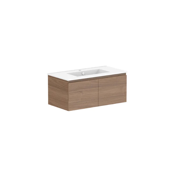 ADP Glacier All Door Slim Vanity With Ceramic Top - Lite