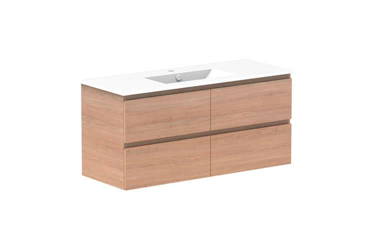 ADP Glacier All Drawer Twin Wall Hung Vanity - Lite