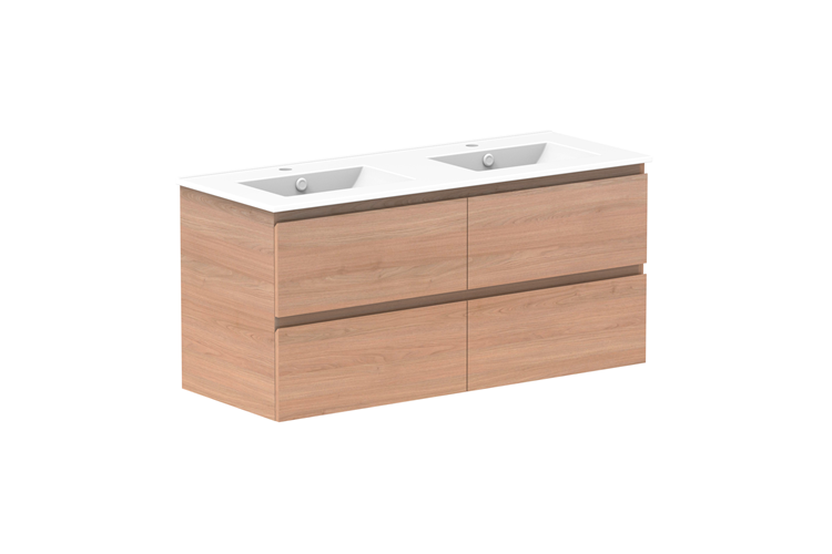 ADP Glacier All Drawer Twin Wall Hung Vanity - Lite