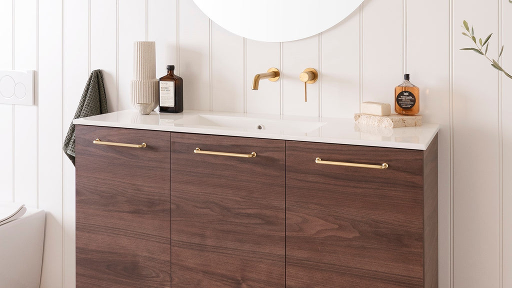 ADP Glacier Ensuite All Door Trio Floor Mounted Vanity - Lite