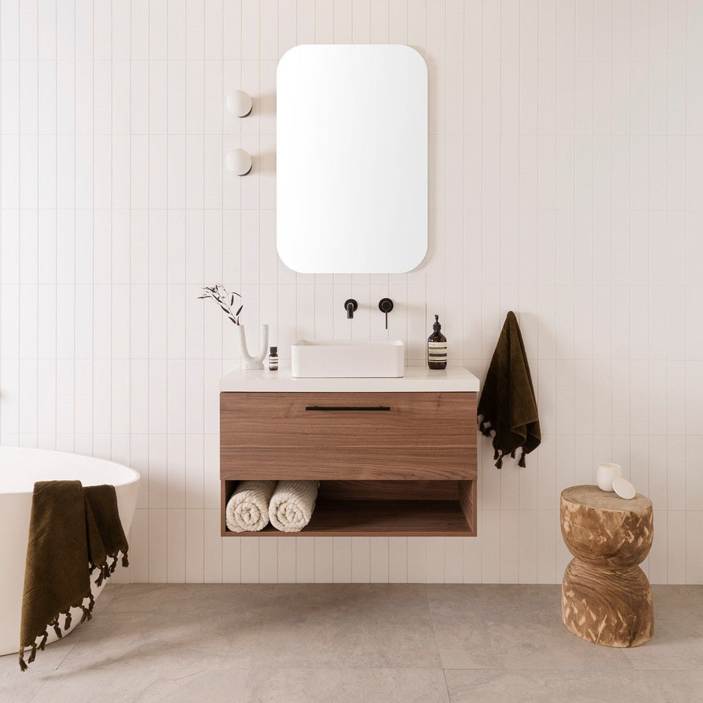 ADP Glacier Ensuite Shelf Slim Wall Hung Vanity - Lite