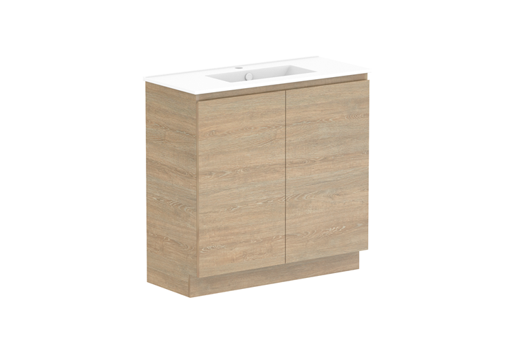 ADP Glacier Ensuite All Door Trio Floor Mounted Vanity - Lite