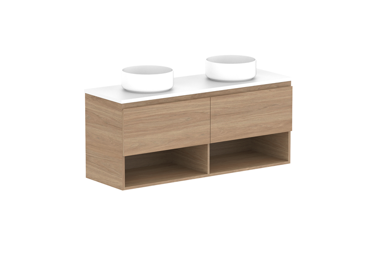 ADP Glacier Ensuite Shelf Slim Wall Hung Vanity - Lite