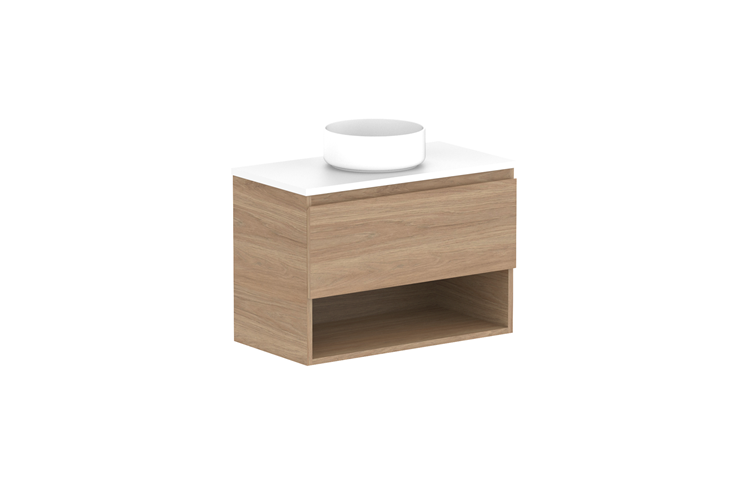 ADP Glacier Ensuite Shelf Slim Wall Hung Vanity - Lite