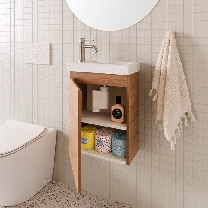 ADP Glacier Mini Wall Hung Compact Small Vanity - Lite