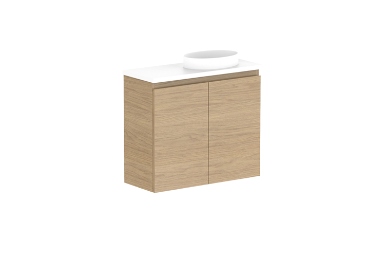 ADP Glacier Mini Wall Hung Compact Small Vanity - Lite