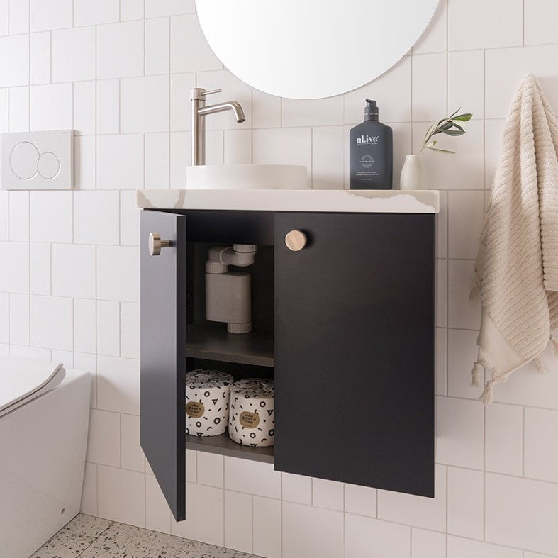 ADP Glacier Mini Wall Hung Compact Small Vanity - Pro