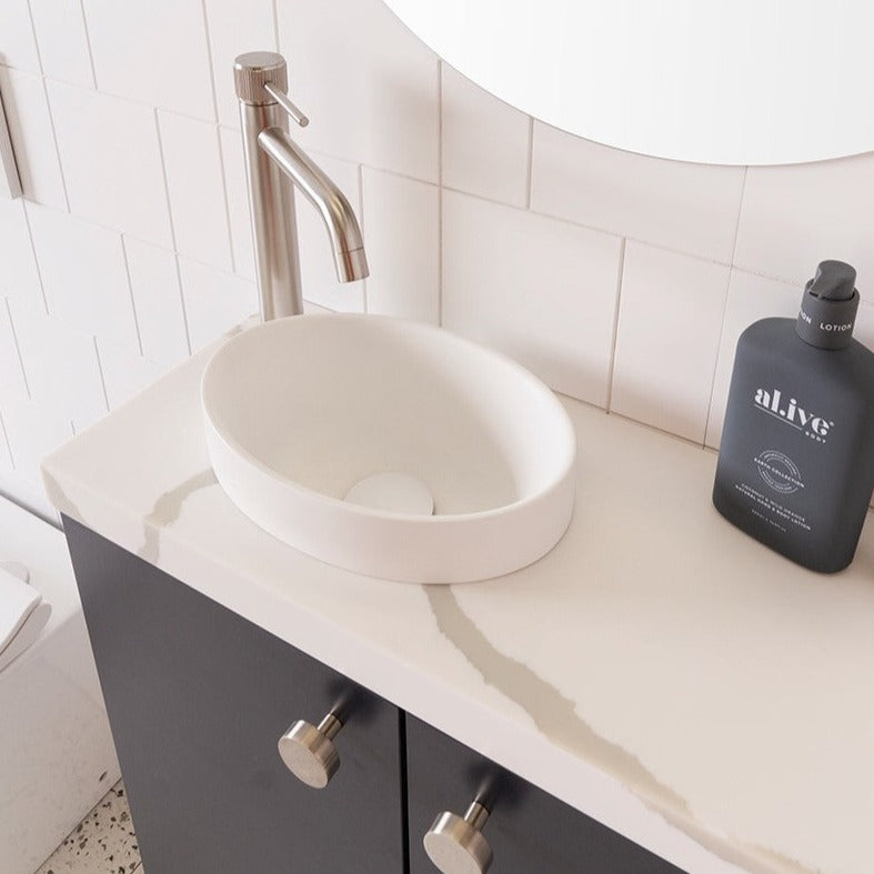 ADP Glacier Mini Wall Hung Compact Small Vanity - Pro