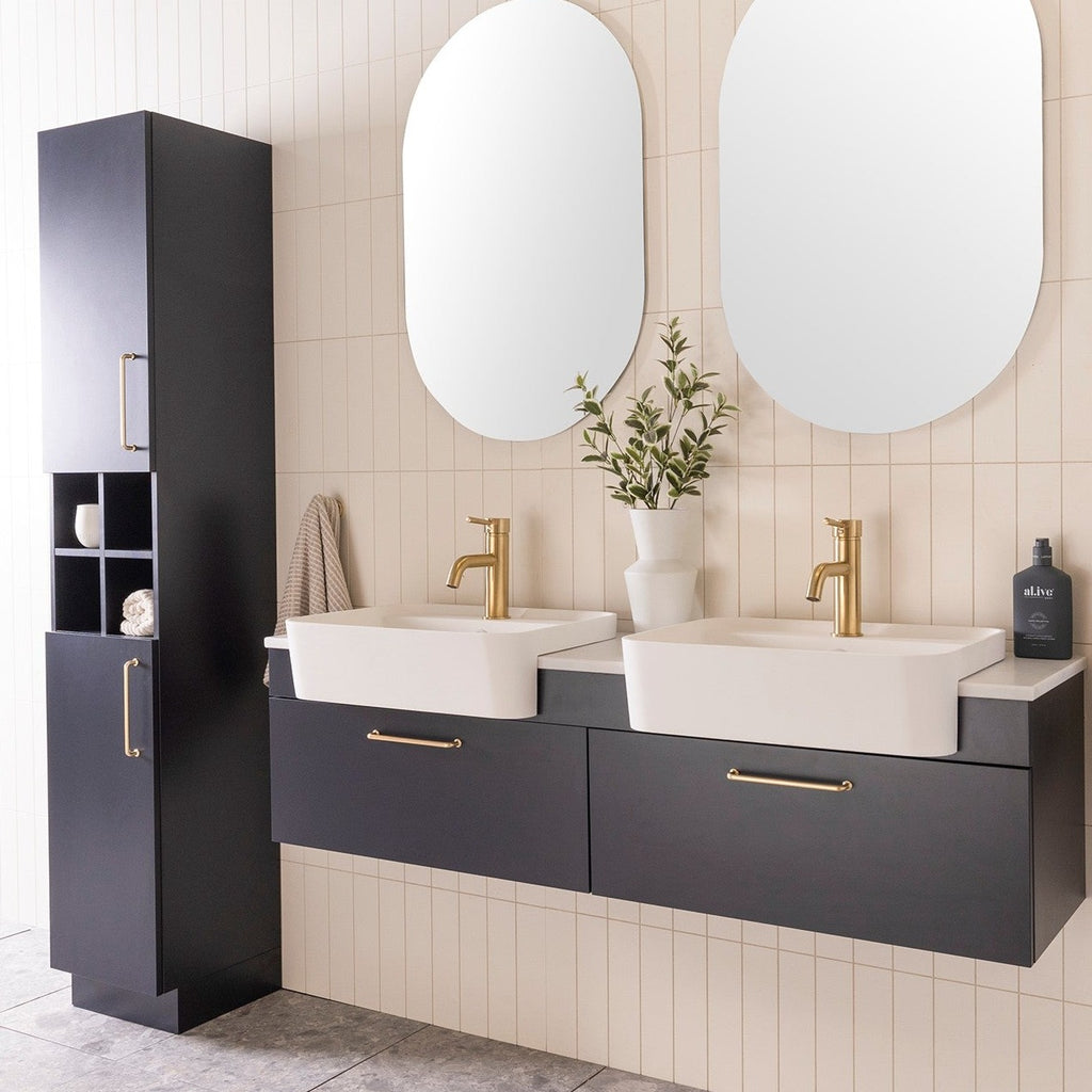 ADP Glacier Semi Recessed All Drawer Wall Hung Vanity Slim - Pro