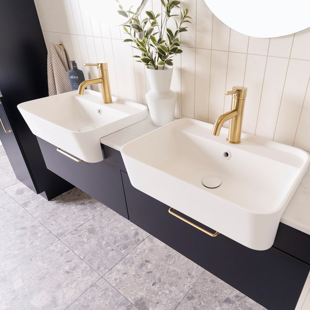 ADP Glacier Semi Recessed All Drawer Wall Hung Vanity Slim - Pro