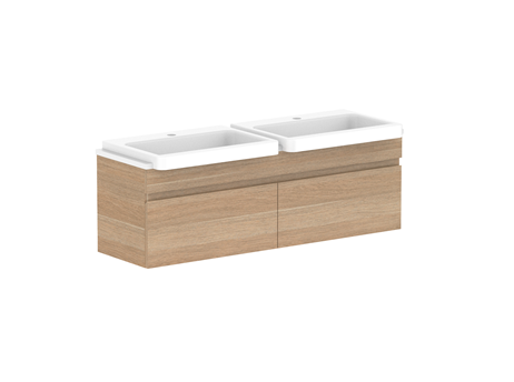 ADP Glacier Semi Recessed All Drawer Wall Hung Vanity Slim - Pro