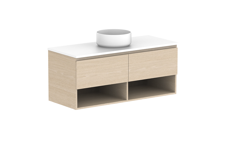 ADP Glacier Full Depth Shelf Wall Hung Vanity - Pro – Wellsons
