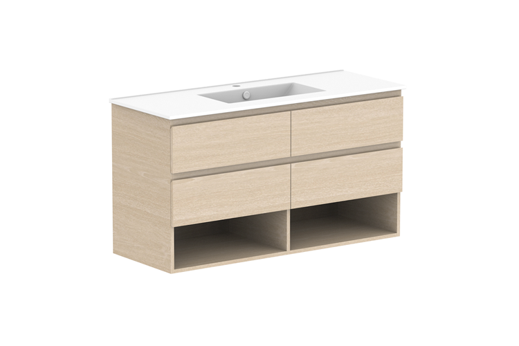 ADP Glacier Full Depth Shelf Wall Hung Vanity - Lite