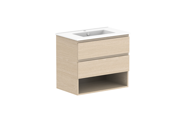 ADP Glacier Full Depth Shelf Wall Hung Vanity - Lite