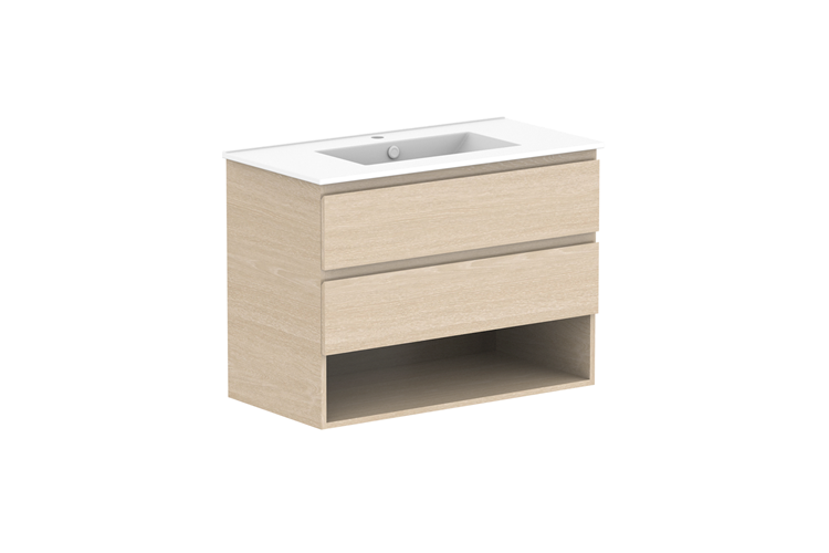 ADP Glacier Full Depth Shelf Wall Hung Vanity - Lite