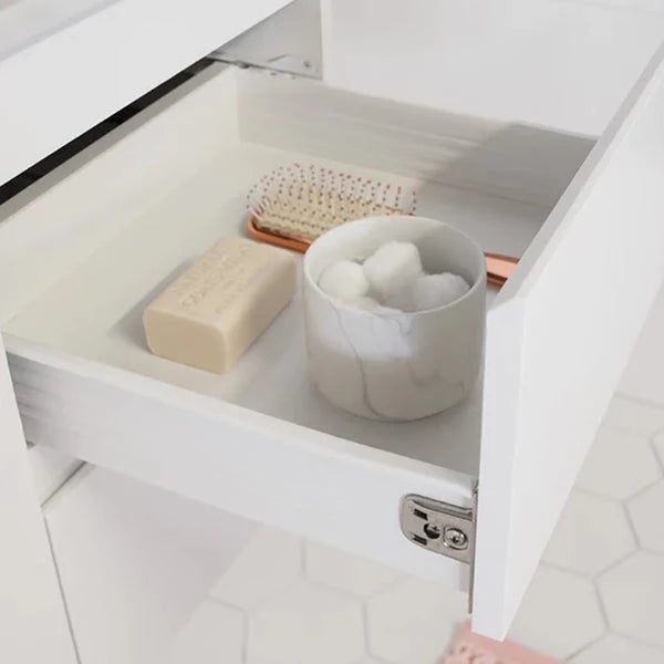 ADP Glacier All Door Slim Vanity With Ceramic Top - Lite