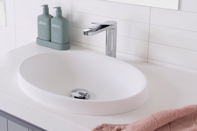 ADP Dignity Semi-Inset Basin - Gloss White - Wellsons