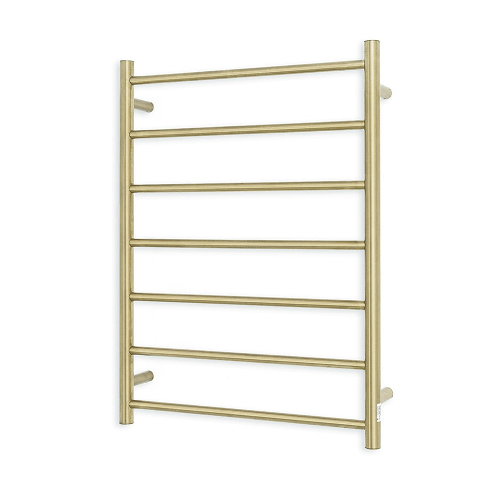 Radiant Heating Round Bars 240V Heated Towel Rails Light Gold 600 x 800