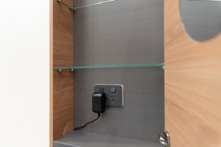 ADP Shaving Cabinet Power Point - Black - Wellsons