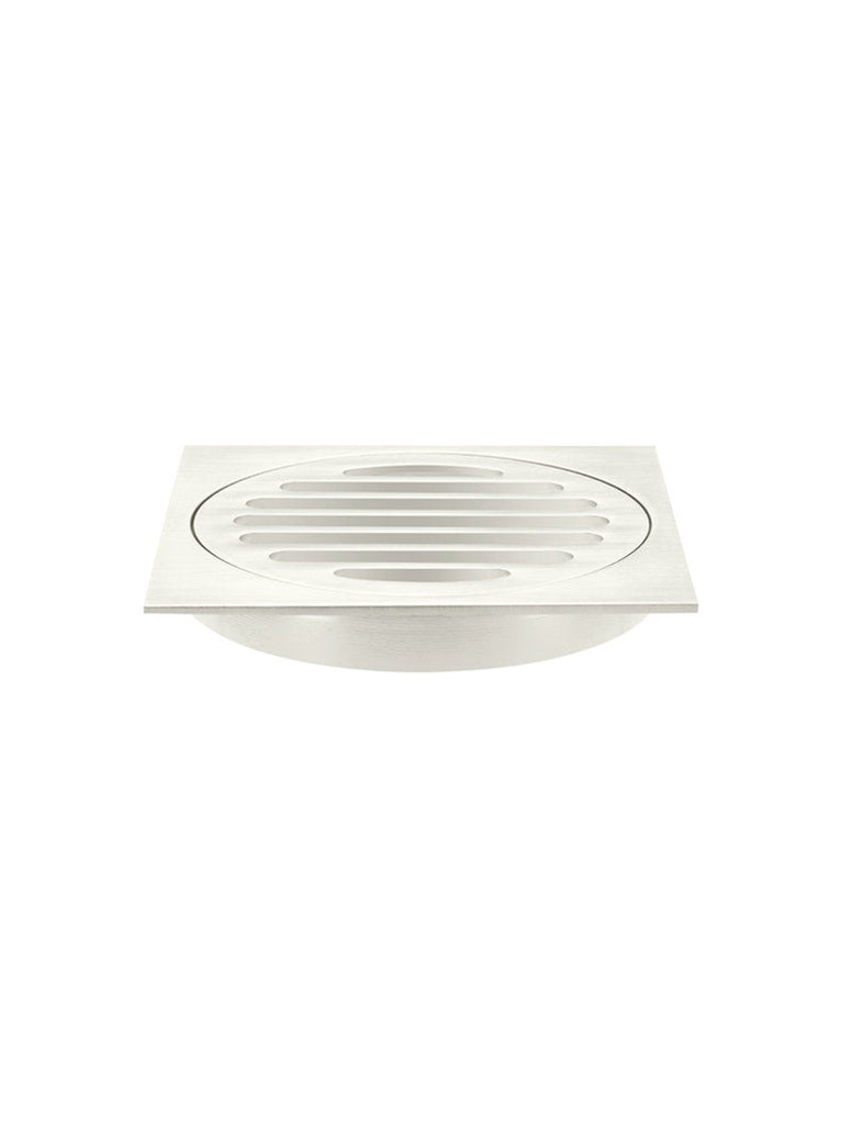 Meir Square Floor Grate Shower Drain - Brushed Nickel
