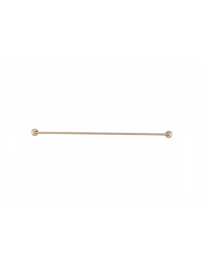 Meir Round Single Towel Rail - Champagne Rose Gold