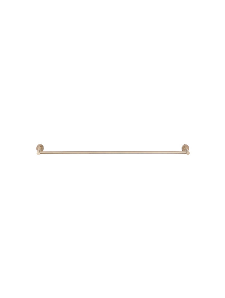 Meir Round Single Towel Rail - Champagne Rose Gold