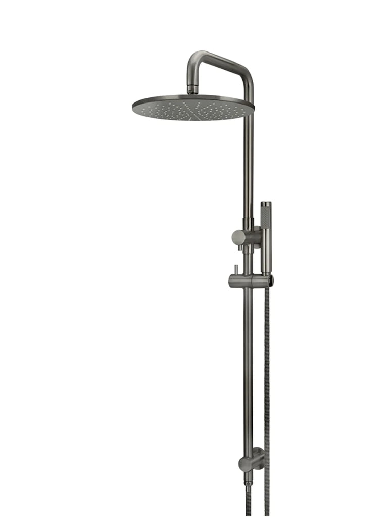 Meir Round Combination Shower Rail and Hand Shower - Shadow