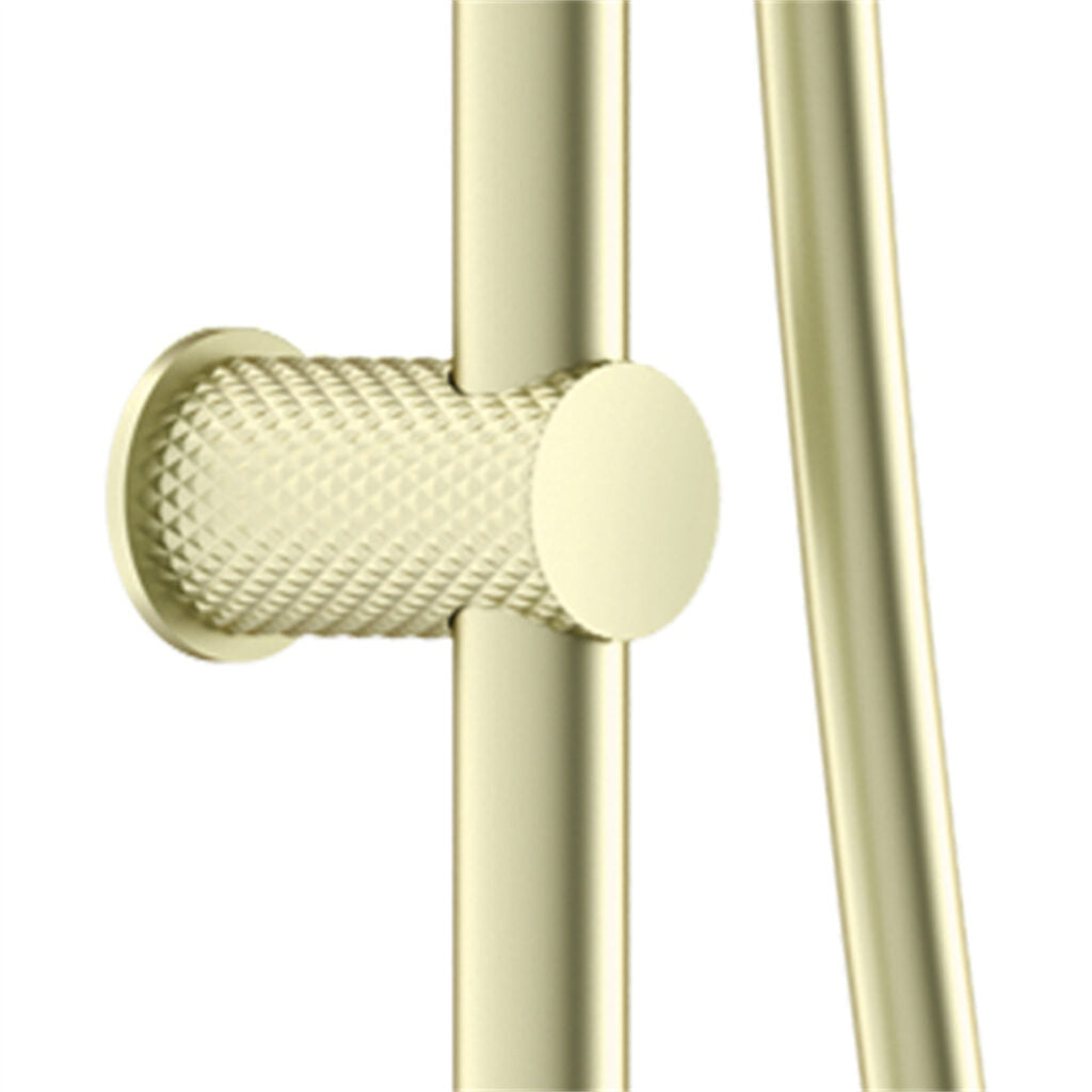 Nero Opal Rail Shower - Brushed Gold