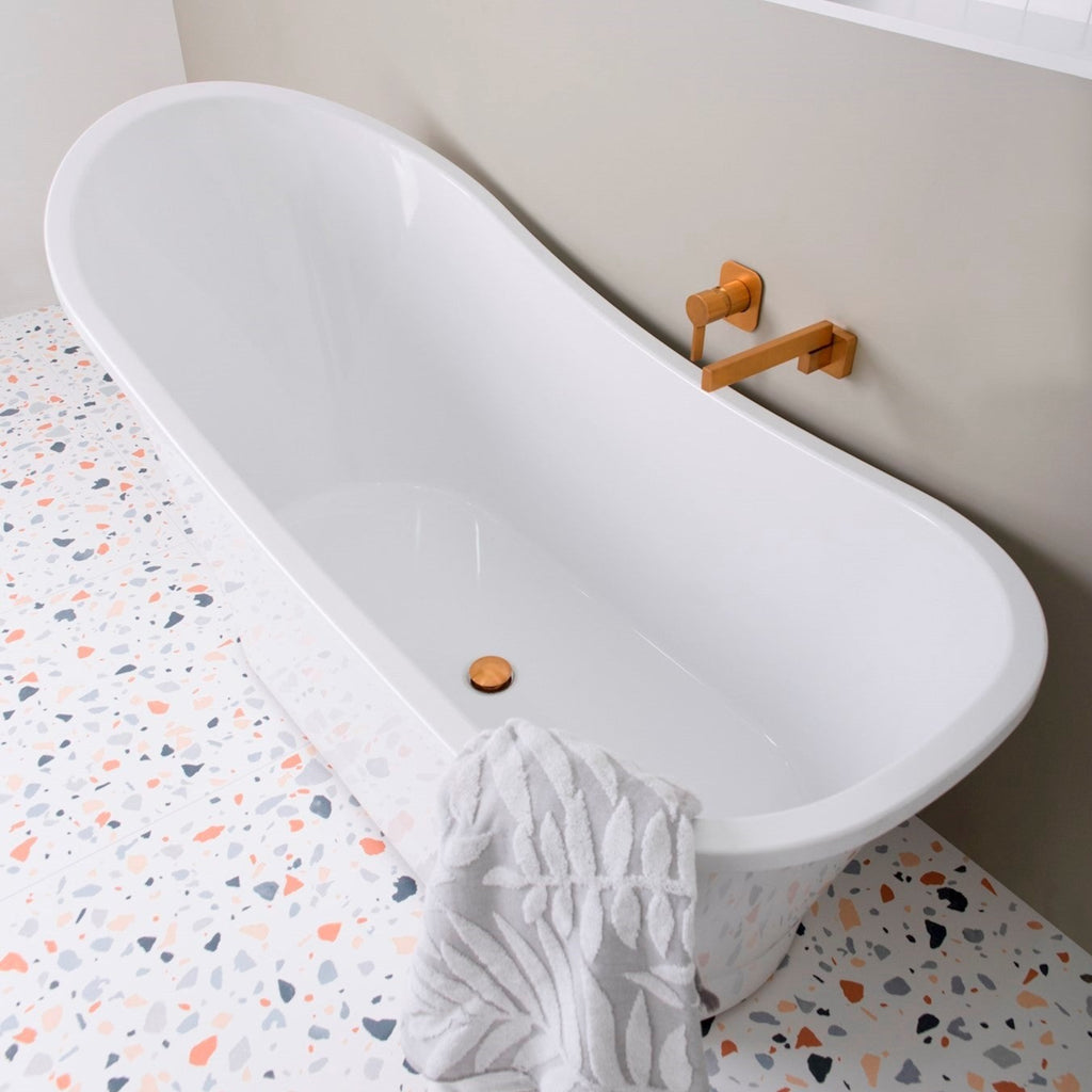 ADP Placido Freestanding Bath 1590mm - Gloss White - Wellsons