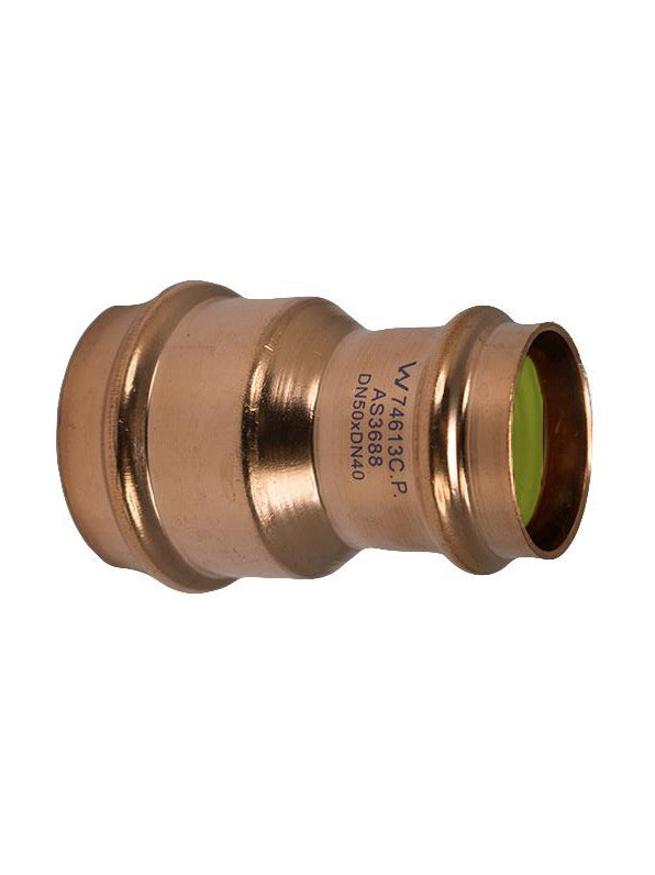 Copper Press Reducing Coupling Gas 50MM X 40MM - Wellsons