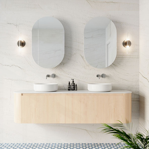 Rifco Contour Wall Hung Vanity with Caesarstone Top & Basin
