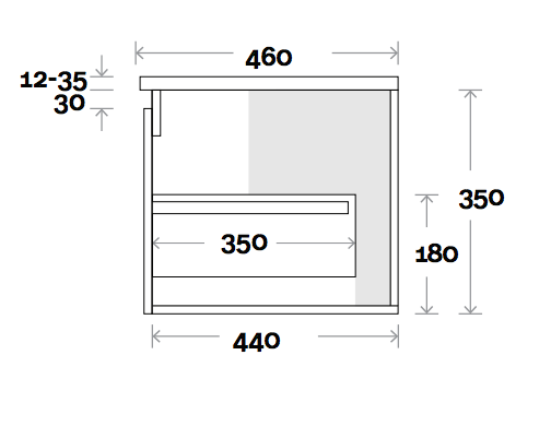 Marquis Rossi Vanity with Timber Top - Wellsons