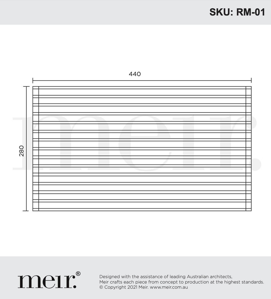 Meir Lavello Stainless Steel Rolling Mat Protector