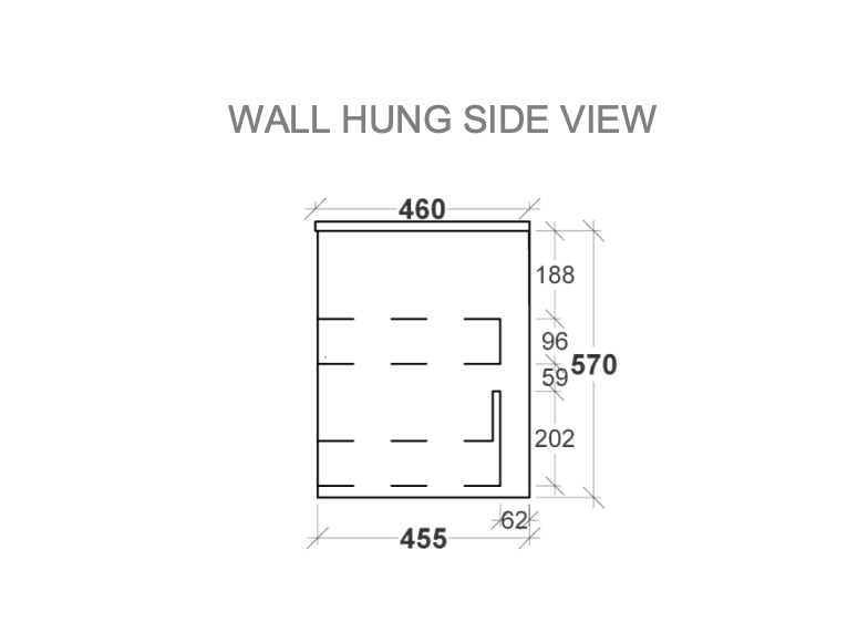 Rifco Designer X Wall Hung Vanity with Caesarstone Top & Basin