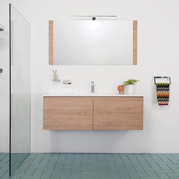ADP Glacier All Drawer Slim Vanity With Cast Marble Top - Lite