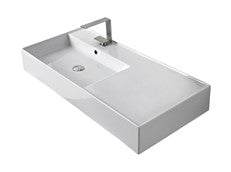 ADP Teorema Wall Center Hand Basin 1000mm - Gloss White