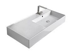 ADP Teorema Wall Center Hand Basin 1000mm - Gloss White