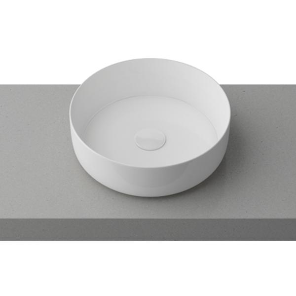 Timberline Allure Above Counter Basin - Gloss White - Wellsons