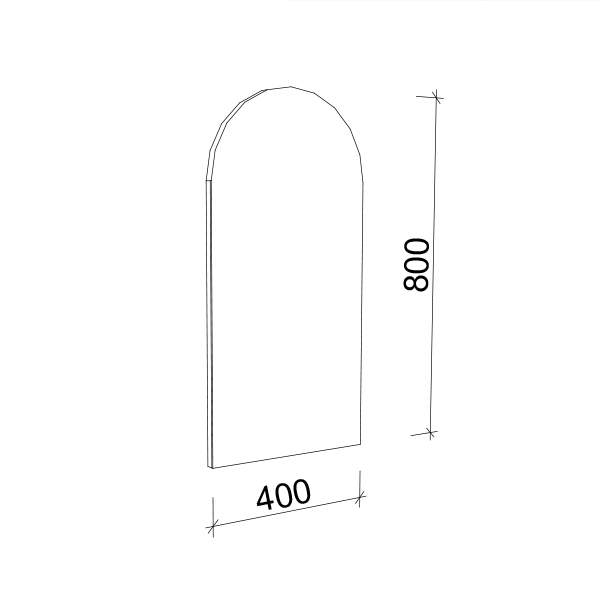 Timberline Church Mirror 400mm - Wellsons