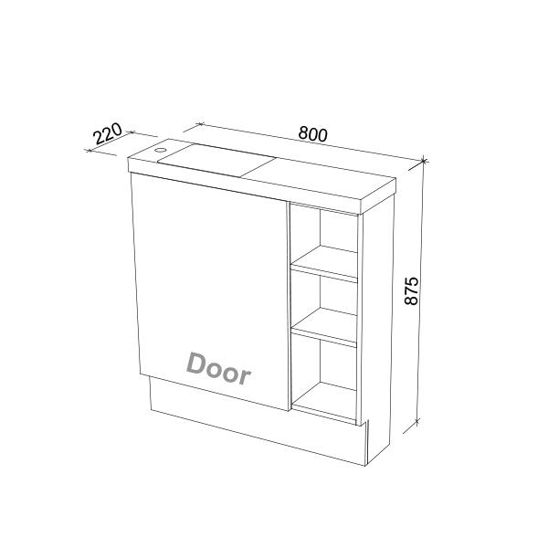 Timberline Eadie Floor Standing Vanity - Wellsons