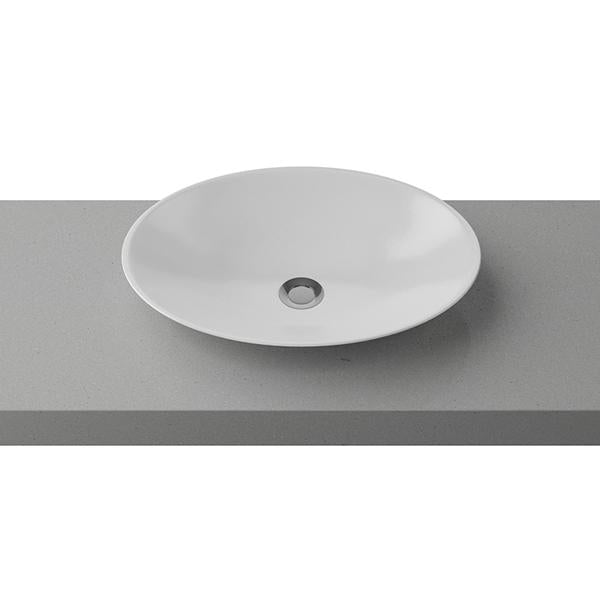 Timberline Feather Above Counter Basin - Matte White - Wellsons