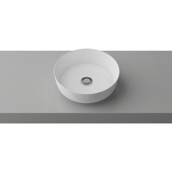 Timberline Gem Above Counter Basin - Gloss White - Wellsons