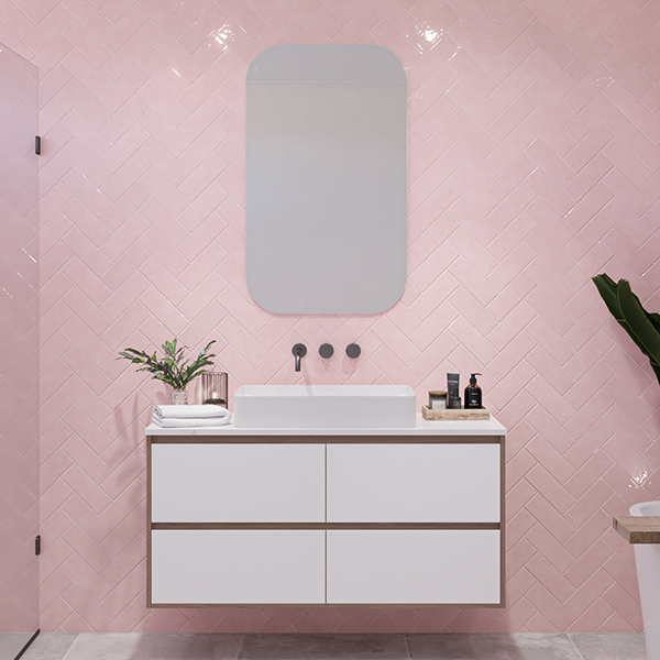 Timberline Grange Wall Hung Vanity with Silksurface Top & Basin - Wellsons