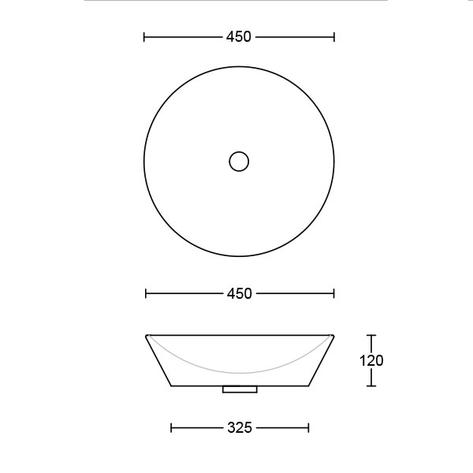 Timberline Jupiter Above Counter Basin - Gloss White - Wellsons