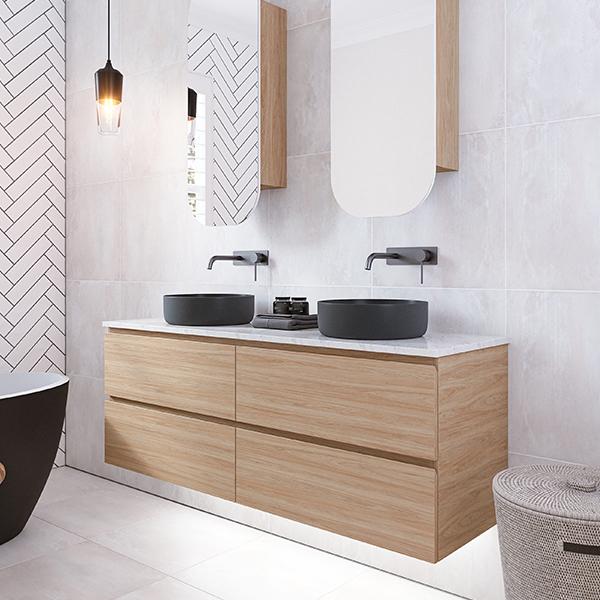 Timberline Nevada Plus Wall Hung Vanity with Above Counter Basin - Wellsons