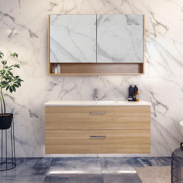 Timberline Nevada Plus Wall Hung Vanity with Alpha Ceramic Top - Wellsons