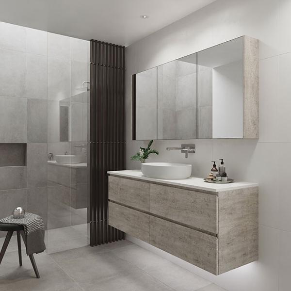 Timberline Nevada Plus Wall Hung Vanity with Above Counter Basin - Wellsons